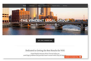 Vincent Legal Group, website copywriting by Maureen Perideaux